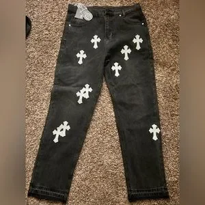COPY - Chrome Heart patch Jeans denim (REPOST)